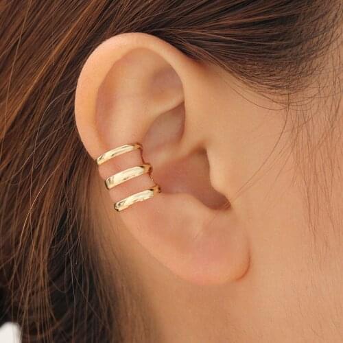 New style of ancient complex hollow U-shaped clip earrings non pierced ear bone ear clip earrings invisible men and women
