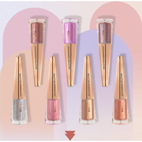 Net Red Makeup Hojo Unicorn Polarized Liquid Eye Shadow Pearl Shiny Super Flash Nude Makeup Monochrome Eyeshadow Liquid