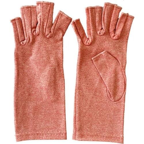 Pressure Glove Cotton Pain Joint Relief Arthritis Therapy Unisex Fitness Half Finger Therapy Wrist Support Compression Hand Care