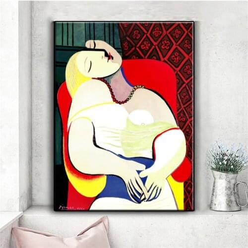 Picasso Abstract Famous Painting Art Posters and Prints Canvas Paintings Wall Art Pictures for Living Room Decor
