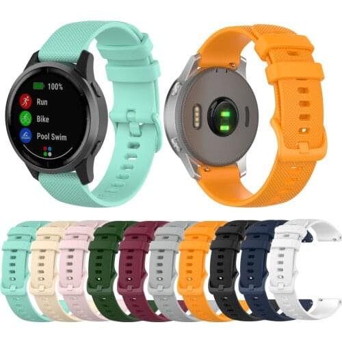 Hot soft silicone Watchband 18 20 22 mm for Garmin Vivoactive 3 vivoactive 4/4S Sport Quick Release Watch Band Wrist Belt Strap