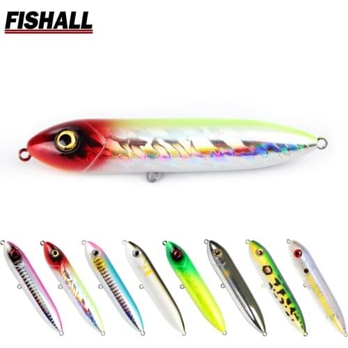 Spook Topwater Pencil Lure Wobbler 90mm 12g 100mm 18g Rattle Sound Walking Fishing Bass Pike Bait