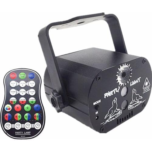 LED Remote Control Voice Control Laser Light 60 Pattern USB Starry Sky Party Atmosphere Light Home Colorful Flash ProjectionLamp