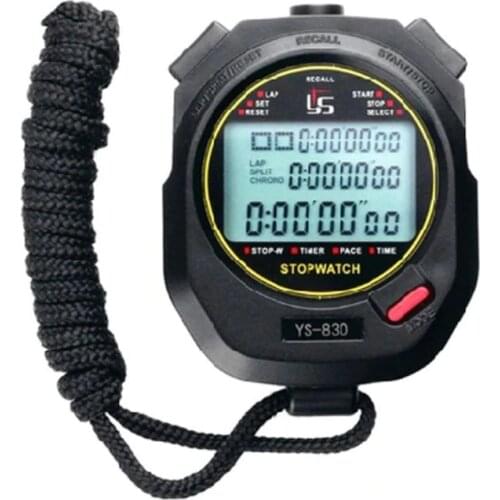 Three Rows of 100 Stopwatch Timers Track and Field Training Black and White 2 Color Optional Running Timer