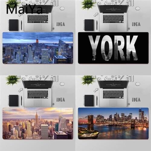 Maiya Top Quality New York City Rubber PC Computer Gaming mousepad Free Shipping Large Mouse Pad Keyboards Mat