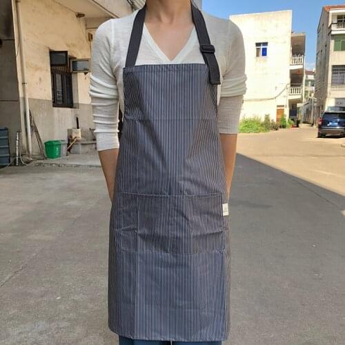 Japanese waterproof apron kitchen cooking fume sling hanging neck male and female waist PVC