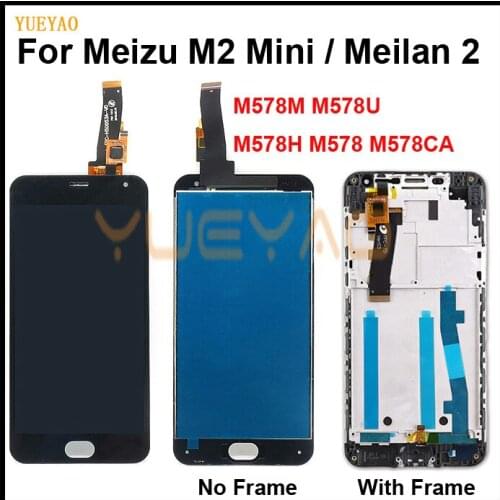 LCD For Meizu M2 mini LCD M2mini Display Screen Touch Digitizer Assembly Meilan 2 meilan2 M578M M578U M578H M578 M578CA Display