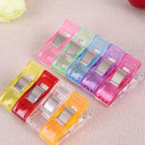 1/5/10/20pcs DIY Patchwork Job Foot Case Multicolor Plastic Clips Sewing Tools Sewing Accessories Crafts Sewing Clips