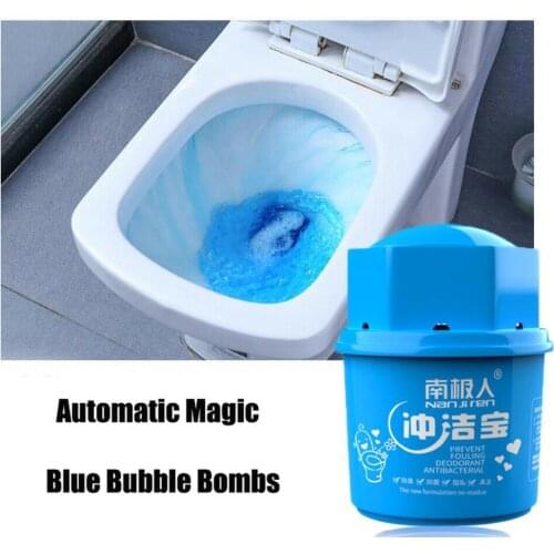 1 Bottle With 3 Months Cleaning Treasure Blue Bubble Decontamination Spot Toilet Toilet Clean Deodorant Lemon Fragrance Q9W2