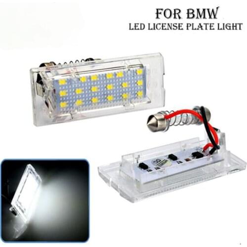 2Pcs/Set Error Free LED Number License Plate Light for BMW E53 X5 1999~2003 E83 X3 2004-2009