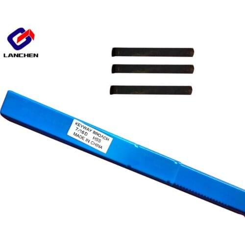 7/16 D Push Type HSS Keyway Broach Inch Size Cutting Tool for CNC Machine