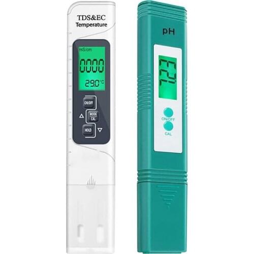 Promotion! Digital PH Meter And TDS Meter With TDS PH EC Temperature,0-14 PH Measurement Range,Water Quality Tester For Hydropon