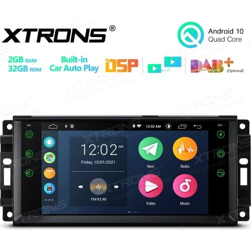 7" Android 10.0 OS Car Multimedia System Player GPS Radio for Chrysler 300C 2008-2010 & Sebring 2007-2010 & Aspen 2007-2010