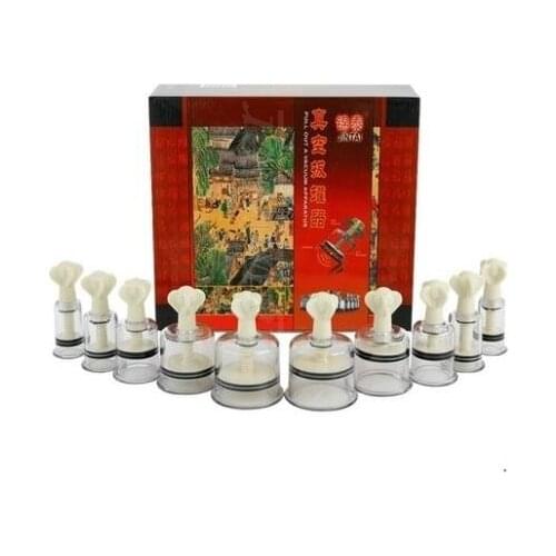 Rotating Handle Vacuum Body Massage Suction cans Cupping Set Enhancer Anti Cellulite Chinese Acupuncture Vacuum Cupping Cups