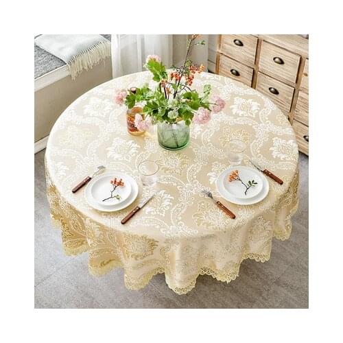 European-style large round tablecloths, household high-end luxury tablecloths tablecloth tablecloths, cloth thickened table mats