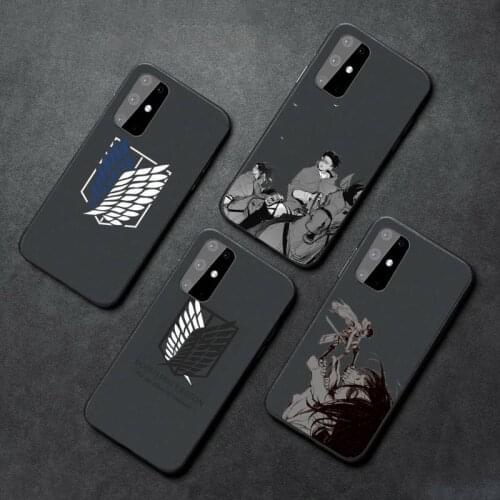 Attack on titan Phone Case For Samsung A32 A51 A52 A71 A50 A12 A21S S10 S20 S21 Plus Fe Ultra