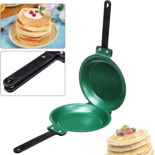 DIY Non-Stick Pan Double-Sided Frying Pan Frying Pan Breakfast Pan Gas and Induction Cooker