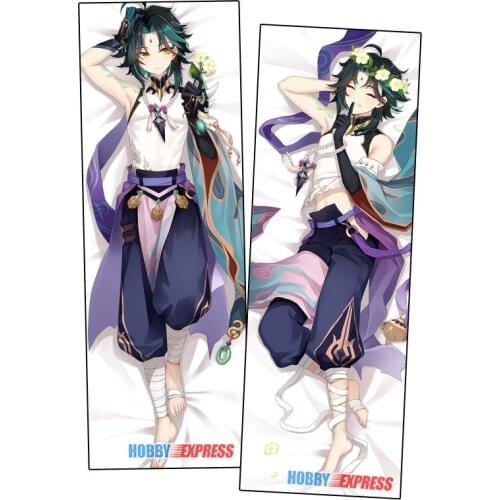 Hobby Express Anime Dakimakura Japanese Otaku Waifu Hugging Body Pillow Cover Xiao Genshin Impact 21024-2