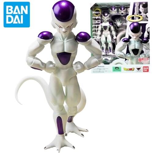 Bandai SHF Dragon Ball 12cm Resurrected Frieza Anime Model Action Figure Adult Doll Decoration Toy Childrens Birthday Gift