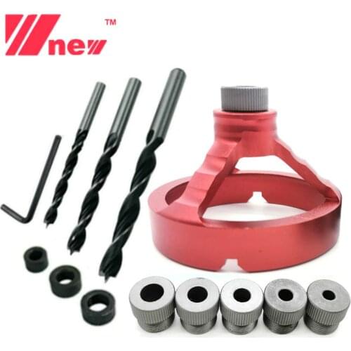 Aluminum Alloy 90 Degree Drill Guide Drill Bit Hole Puncher Locator Jig Bushing Woodworking Tools 5/6/7/8/9/10Mm