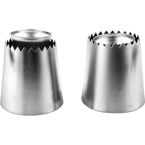 Ring Shaped Icing Piping Nozzles Cookies Mold Silver Ateco Sultan Tube Cake Dessert Baking Tool