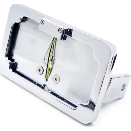 Motorcycle partsChrome Side Mounted LED License Plate Bracket For Suzuki GSXR600 1300 750 SV650