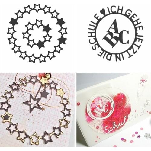Circle Frame Metal Cutting Dies Stencils for DIY Scrapbooking Embossing Photo Album Decoration Paper Card Handcrafts Die Cut