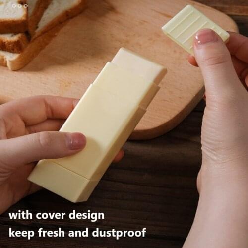 1pc Solid Butter Stick Plastic Kitchen Cheese Tools Butter Storage Box Cheese Storage Case Butter Keeper Box Kitchen Gadgets