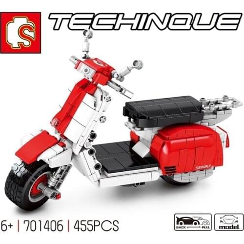 Sembo 701406 455PC Mechanical Code Series Motorcycle building blocks bricks set Classic education model baby toys children gift