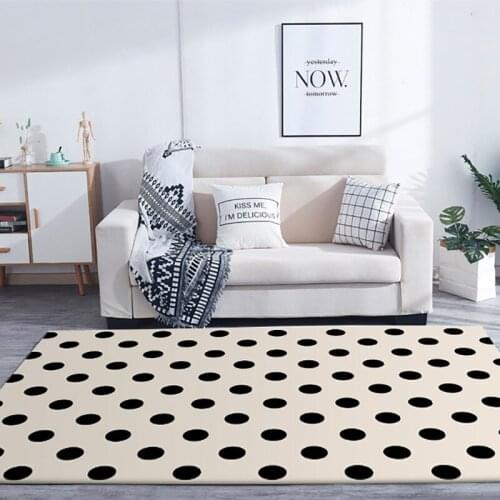 Stylish Modern Minimalist Japanese-Korean Wind Small Dot Living Room Bedroom Kitchen Bedside Mat Carpet CustomCustom Size