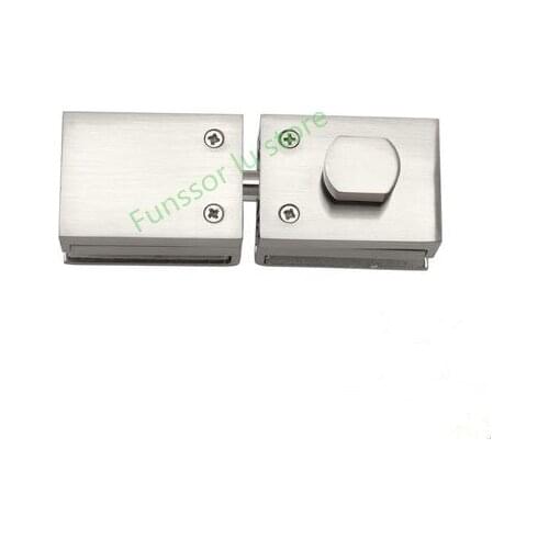 High quality,Glass Door Latches Lock/bolt,8-12mm glass,no drilling,for Bathroom Double/single glass door, Frameless glass door