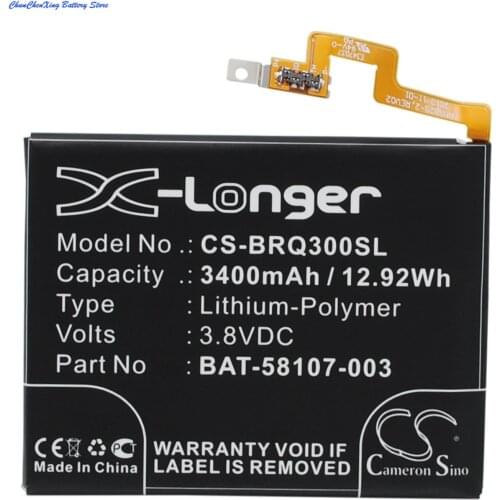 Cameron Sino High Quality 3400mAh Battery BAT-58107-003 for BlackBerry Passport, Passport 4G, Q30,SQW100-1,SQW100-3, Windermere