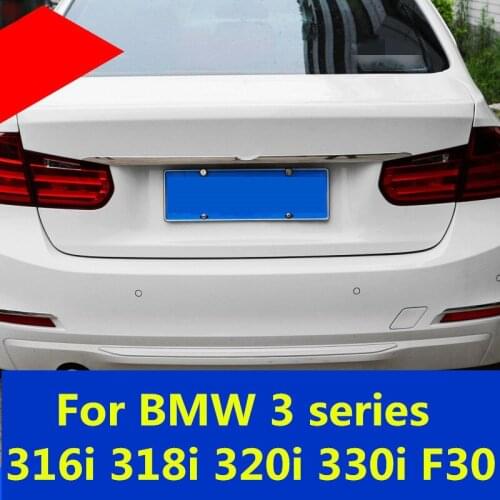For BMW 3 series 316i 318i 320i 330i F30 Trunk Rear Protector Trim Cover Rear Bumper Protector Sill Car Tail Door Trim Exterior