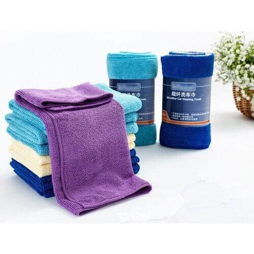 1PC 40x40cm Absorbent Microfiber Towel Kitchen Cleaner Wipping Rags Cleaning Cloth Bath Dust Face Hair Hand Dryer Towel OK 0610