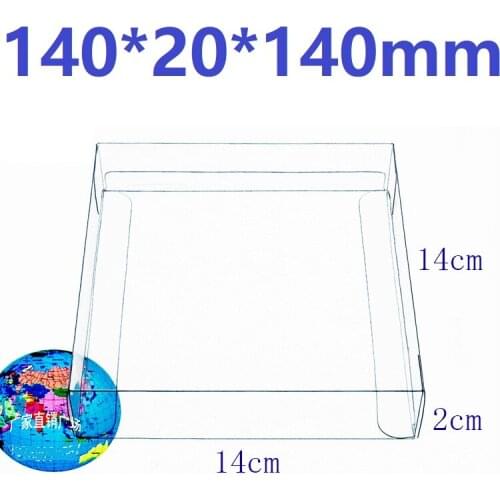 140*W*140cm Transparent PVC Box Wedding Baby Shower Party Favors Clear Candy Box Gift Packing Boxes Toys Figures Display Box