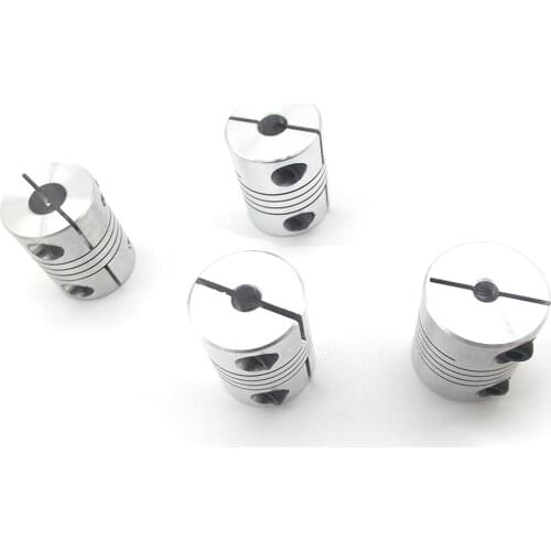 4PCS 5X6MM D25L30 Aluminum 5mm to 6mm Z Axis Flexible Coupling For Stepper Motor Coupler Shaft Couplings 3D Printer Parts