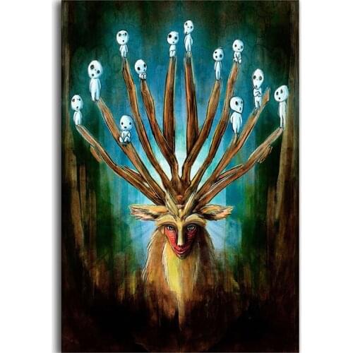 5D DIY Full Round/Square Diamond Painting Mononoke Ghibli 3D Embroidery Cross Stitch Rhinestone Mosaic Home Decor Gift Y164