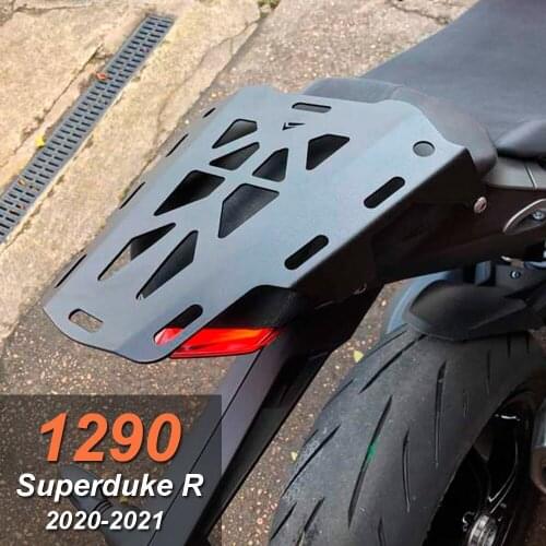 CNC aluminum Motorcycle Black Seat Rack Cargo Rack Carrier Rear Luggage For 1290 Superduke R 2020 2021
