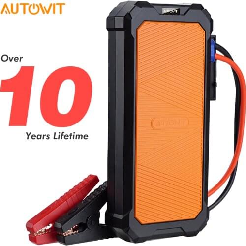 Autowit Car Jumpstarter 2, 12-Volt Battery-less Portable SuperCap (Up to 7.0L Gas, 4.0L Diese) Engine Starter Car Accessories