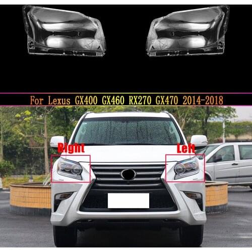 Car Headlamp Lens For Lexus GX400 GX460 RX270 GX470 2014~2018Headlight Cover Car Replacement Lens Auto Shell Cover