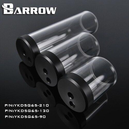 Barrow YKD5G65 90 130 210mm cylinder water tank extension tank for D5 / MCP655 series pump extension use computer water cooling