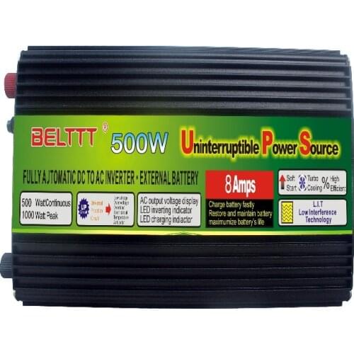 Free shipping BELTTT inverter 24v 220v UPS function Modified Sine Wave Inverter with charger 500W home inverter battery charger