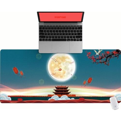 Large Office Computer Desk Mat Table Keyboard Big Mouse Pad Palace and Moon Laptop Cushion Desk Non-slip Mat Gamer Mousepad Mat