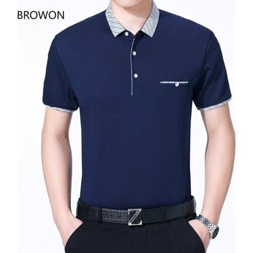 Мужские футболки с коротким рукавом BROWON China At AliExpress