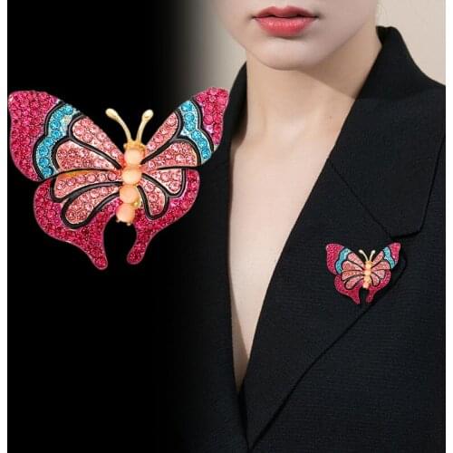 Color Butterfly Brooches For Women Insect Pin Design Fashion Jewelry
