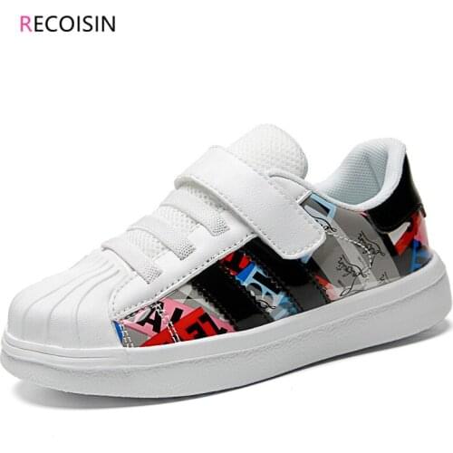 RECOISIN Kids Sneakers Girls Shoes Fashion Sports Shoes For Boys Casual Children Shoes Running Baby Girls Shoes Chaussure Enfant