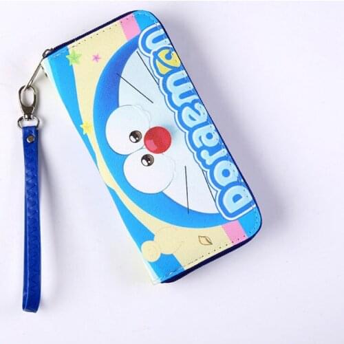 Anime Doraemon Card Captor Long Wallet Card Holder Purse with Internal Coin Pocket