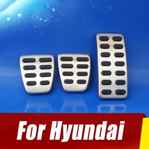 For Hyundai Ix25 Creta Accent Verna Solaris Kona Elantra AD 2016 i30 2017 AT/MT Car Accelerator Brake Pedal Clutch Pedals Cover