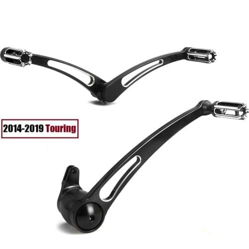 Gauge CNC cut Brake arm Shift Lever pegs For Harley Ultra Limited FLHTK Tri Glide Ultra FLHTCUTG 2014-2020