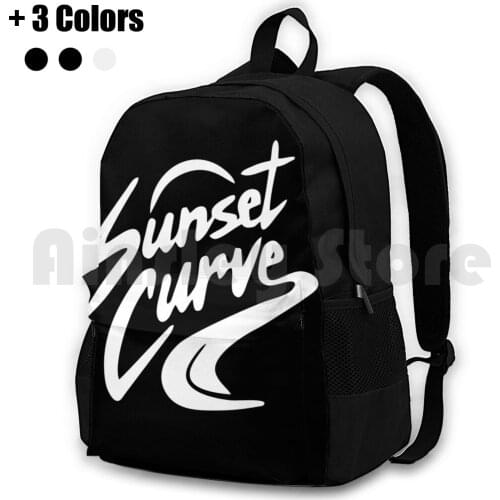 Best To Buy-Sunset Curve Band Outdoor Hiking Backpack Waterproof Camping Travel Sunset Curve Band Sunset Curve Band Sunset